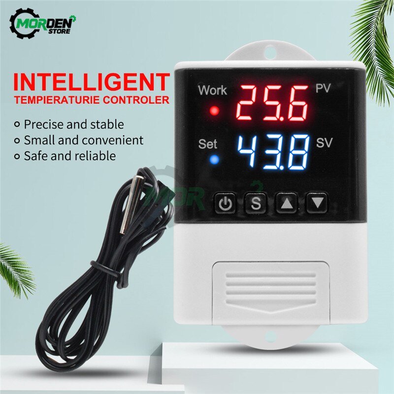 Termostato Digital AC 110V 220V, regulador de temperatura, interruptor de calefacción de refrigeración con función WIFI DTC1110 DTC1200: DTC1110 No WIFI