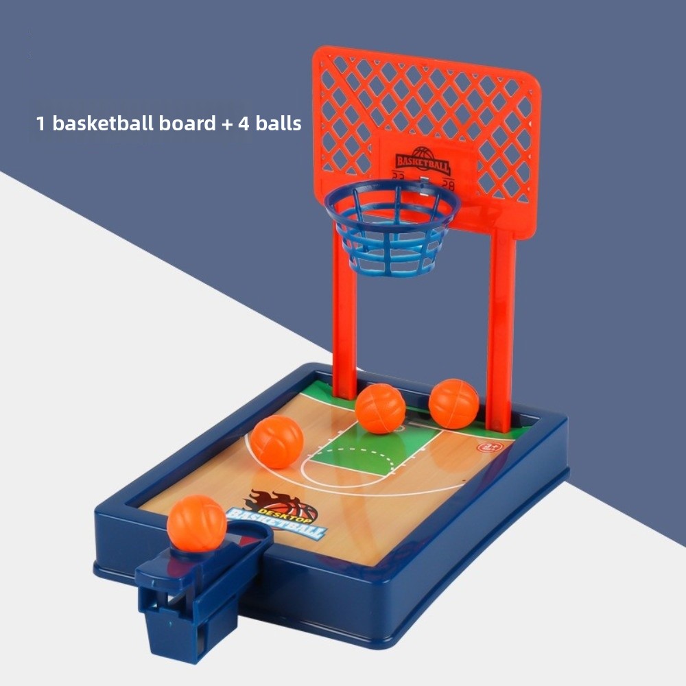 Mini Basketball Game Set Portable Fun Desktop Basketball Machine Novelty Toy for