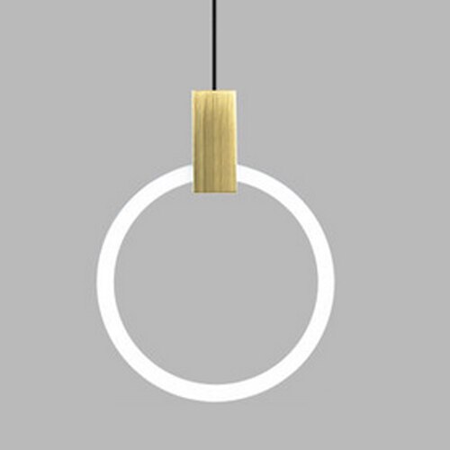 Modern duplex rund ring pendellampor glaslampor enkla trappor ihåliga sovrum restaurangbelysning  t9