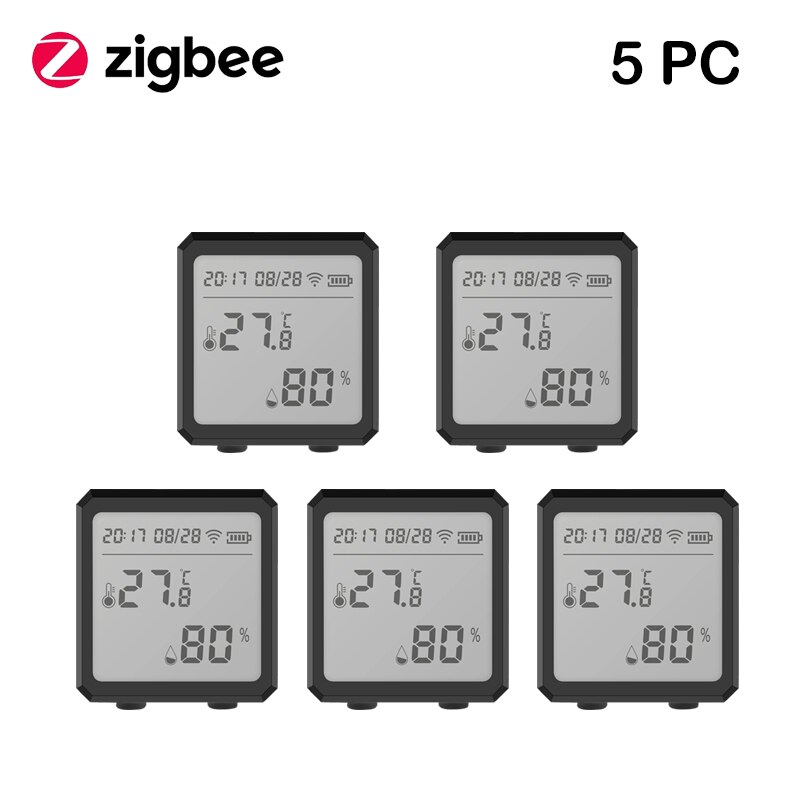 Tuya Smart WIFI Zigbee Temperature And Humidity Sensor Indoor Hygrometer Thermometer With LCD Display Support Alexa Google Assis