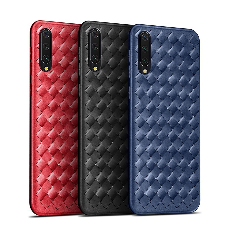 Dla Xiao mi mi 9 Lite skrzynki pokrywa ultra-cienki tkactwo skóra matowy TPU etui na telefony dla ochraniacz Xiao mi mi 9 Lite mi 9 Lite przypadku