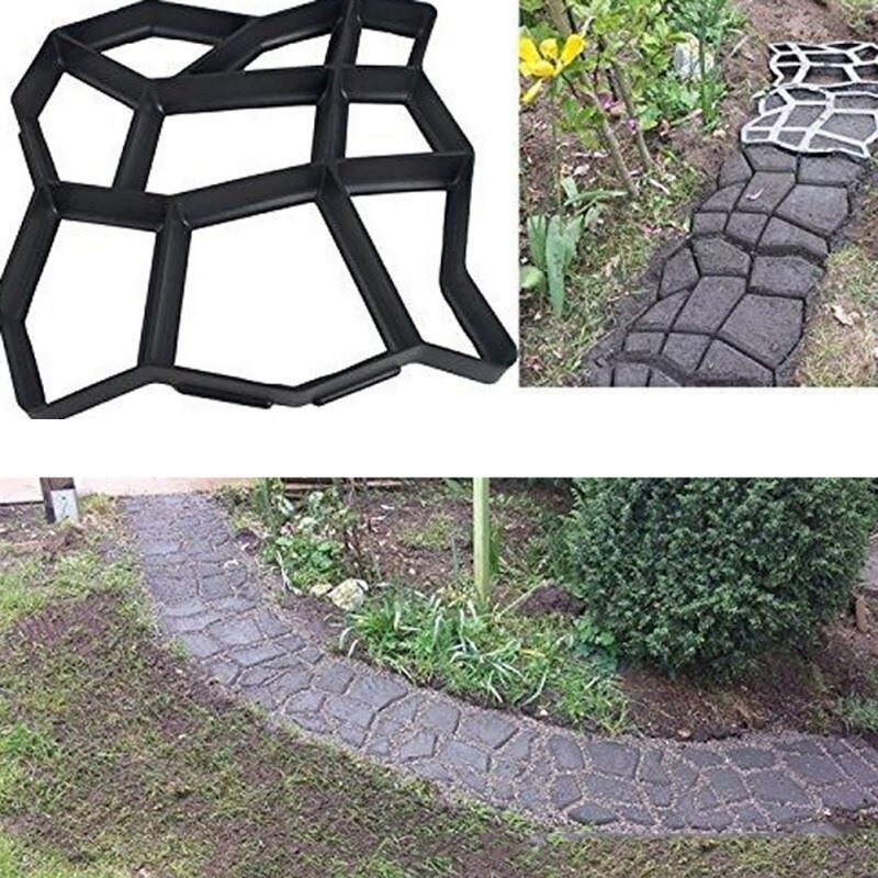 Lopen Maker Herbruikbare Beton Path Steen Lijstwerk Bestrating Bestrating Beton Mallen Stepping Stenen Bestrating Tuin Lopen Manier Mallen