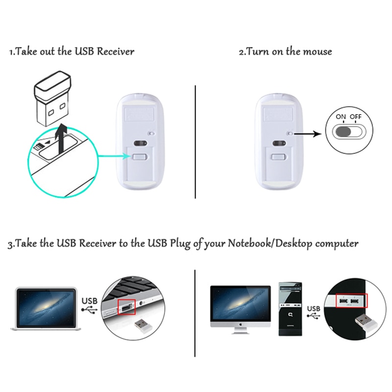 Wireless Mouse for PC Mute Mini Wireless Mouse for Macbook air/Pro USB Receiver Laptop Girls silent mouse draadloze muis