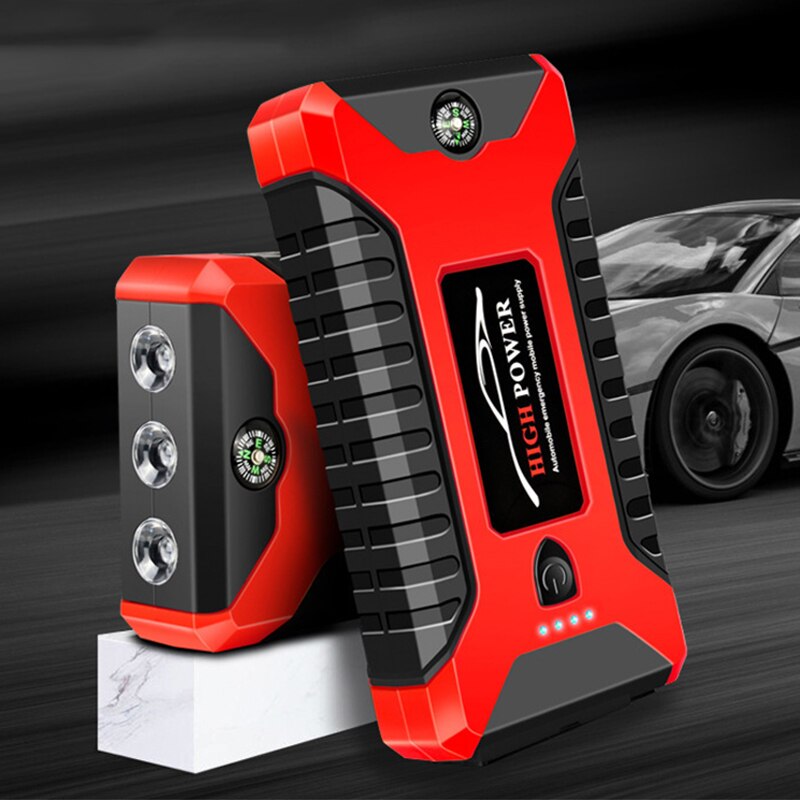Car jump starter powerbank 20000ma 600a 12v utgång bärbar nödstartsladdare för bilbatteriförstärkare