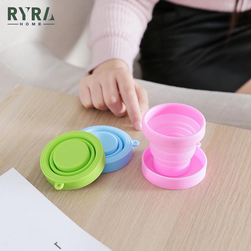 Coffee Cup Folding 170ml Silicone Cup Portable Telescopic Drinking Collapsible Coffee Cup Multi-function Foldable Silica Mug