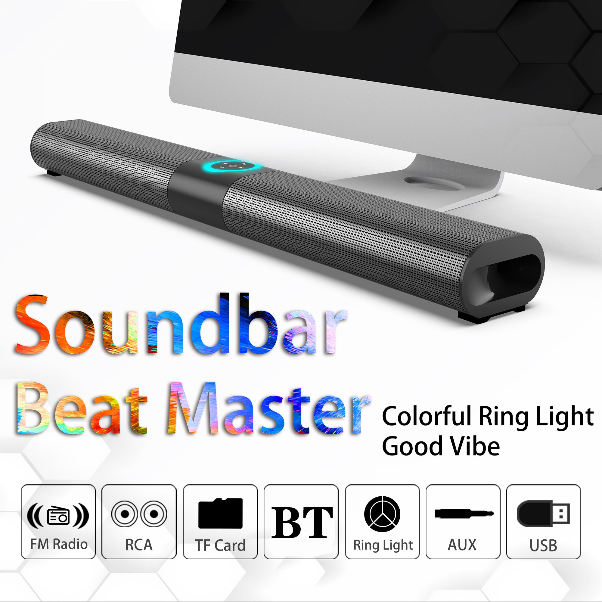 20W Tv Soundbar Draadloze Bluetooth Speaker Kolom Wandmontage Home Theater Subwoofer Surround Rca Afstandsbediening Pc Speaker