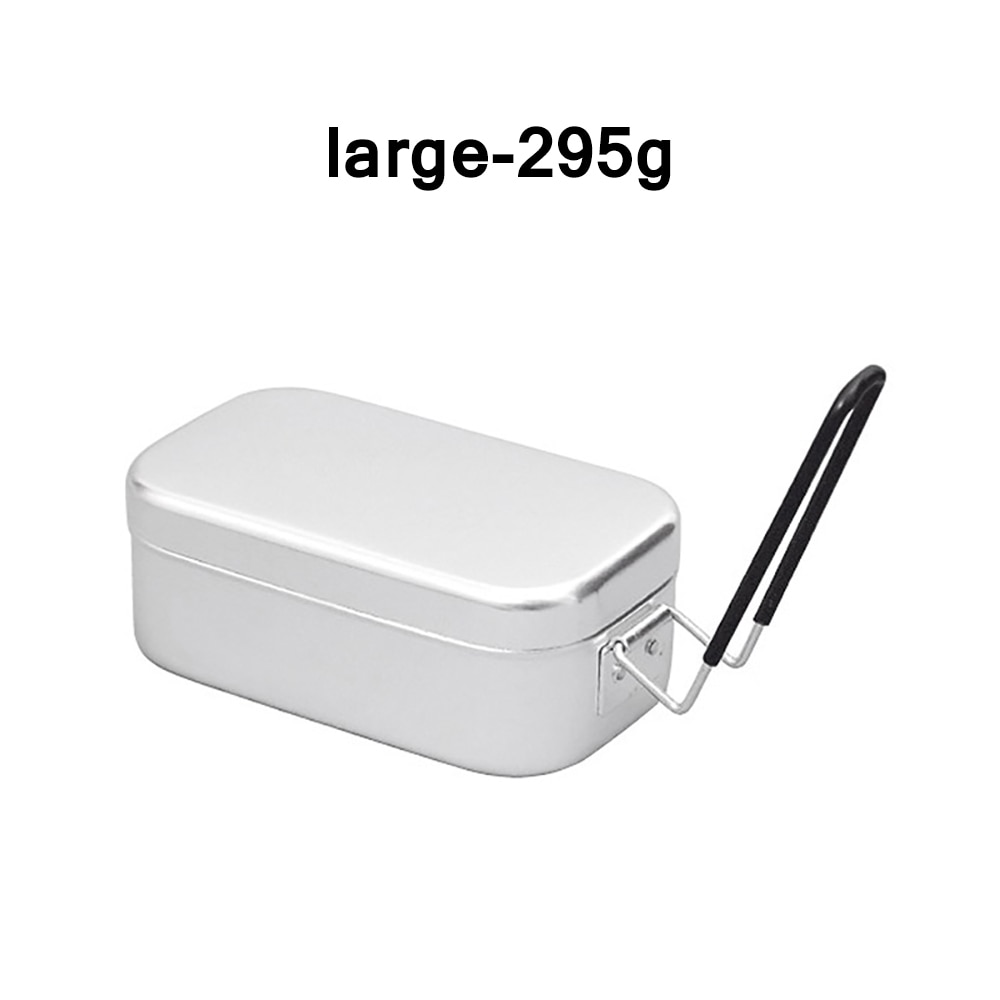 Food Container Mini Foldable Aluminum Alloy Stainless Steel Picnic Box Dinner Pail Lunch-Box Breakfast Storage Dinnerware School