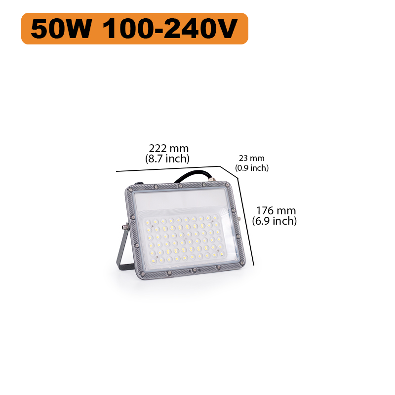 LED-Strahler, IP66, wasserdicht, Reflektor-Flutlicht, ultrahelles Licht, 30 W, 50 W, 100 W, 150 W, 200 W, 300 W, 400 W, Garten- und Hofbeleuchtung: green
