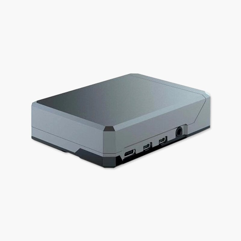 Argon neo raspberry  pi 4 etui minimalistisk slankt aluminium kabinet passiv køling robust, men bærbar glidende magnetisk top