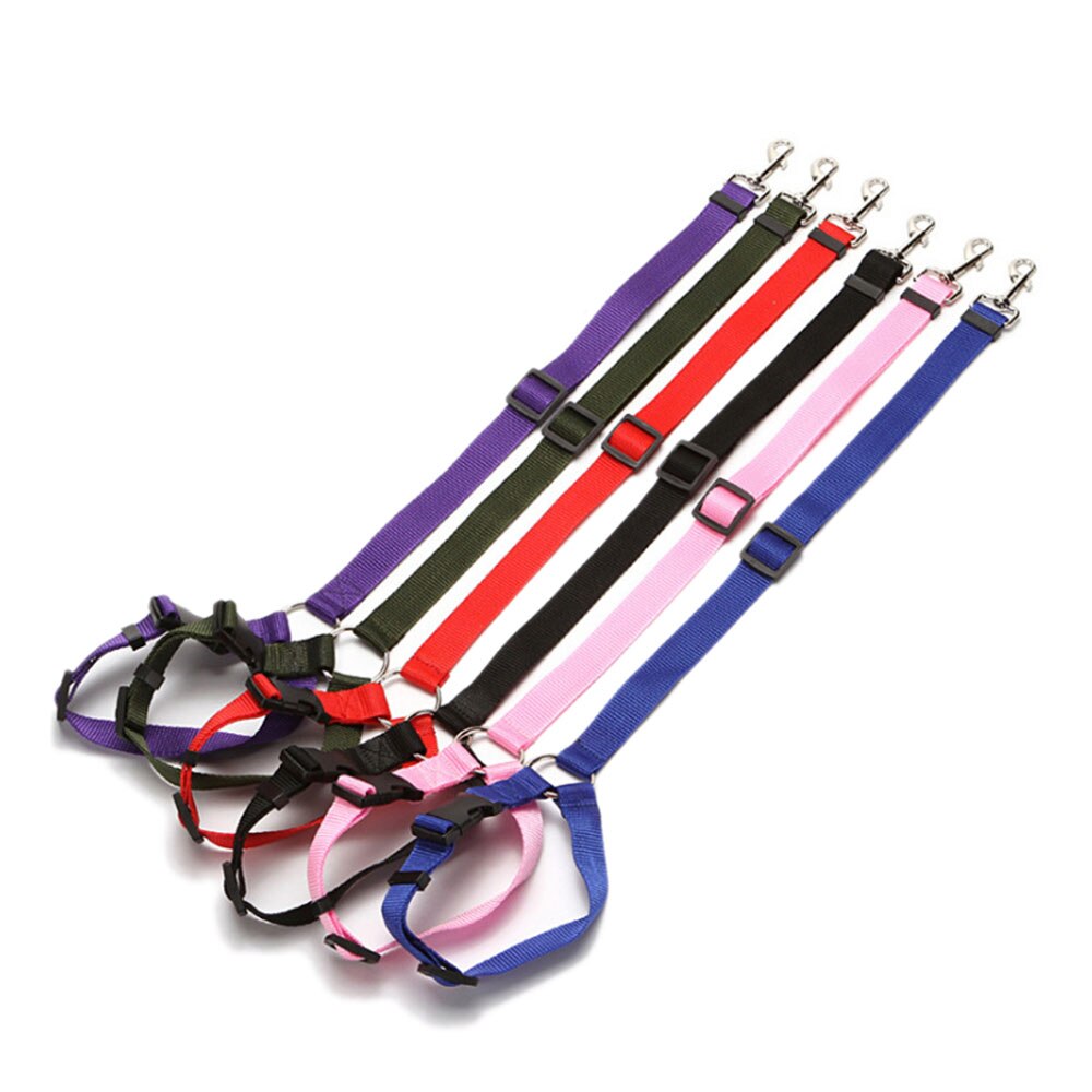 Hond Kat Veiligheid Seat Belt Riem Auto Hoofdsteun Restraint Verstelbare Nylon Hond Hoofdsteunen Voertuig Veiligheidsgordels Harness Pet Accessoires