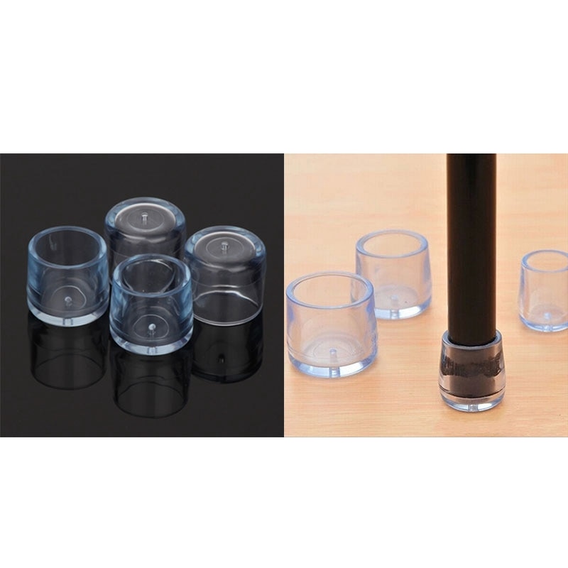 8 Stck transparent Gummi Möbel Tisch Stuhl Bein Boden Füße Deckel Startseite Schutz 15Mm &Ampere; 18Mm
