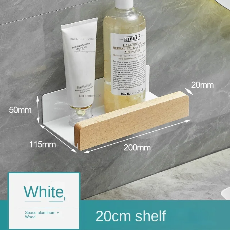 Houten Badkamerplank, Opberghouders Rek Aan De Muur Gemonteerde Badkamerplanken, Opbergrek Voor De Badkamer: YELLOW