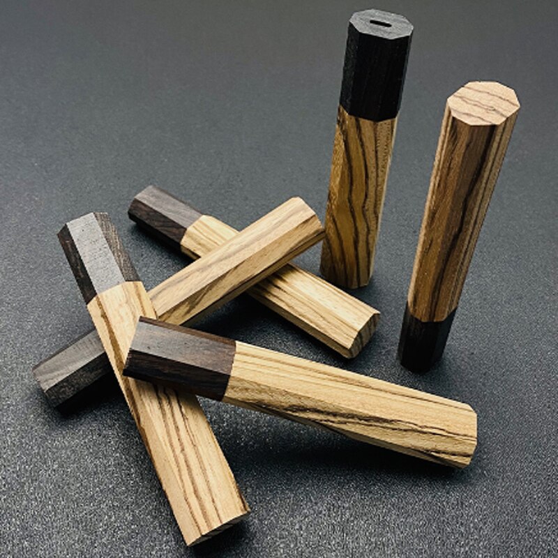 Achteckiges Messergriff-Zubehör für DIY-Kochschneider Ich bin japanischen Stil, Messergriff, Fischmessergriff, Ersatzgriffherstellung