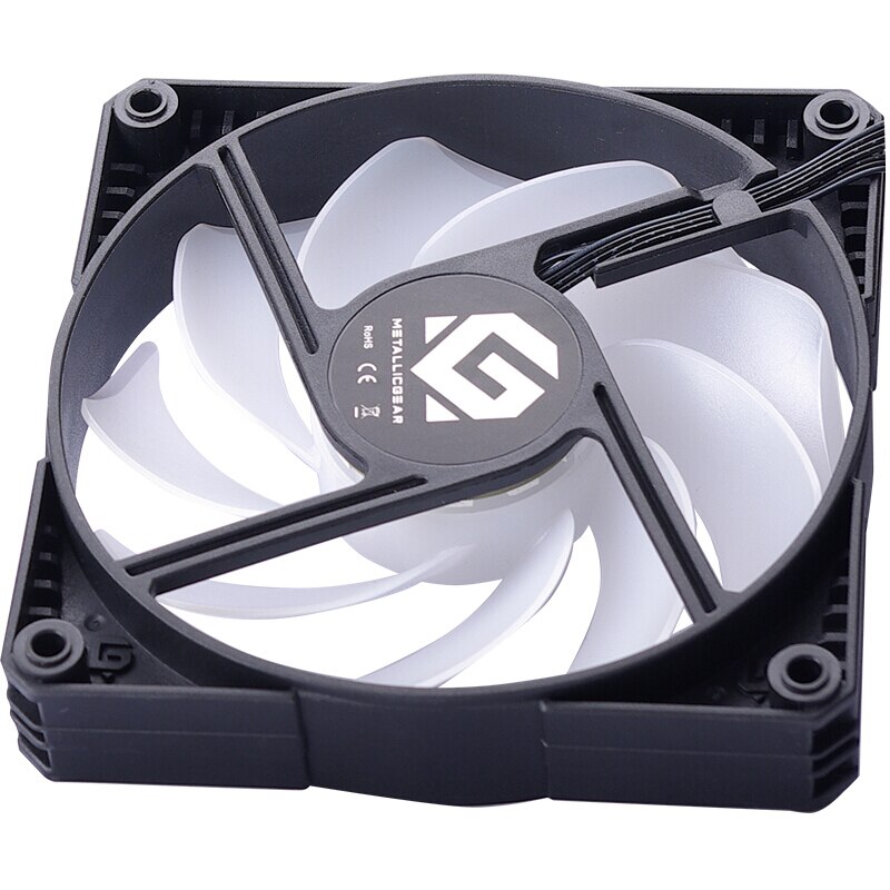 PHANTEKS-ventilador LED de refrigeración METALLICGEAR, 12/14CM, 12V, RGB, control de luz, silencioso, carcasa de ordenador