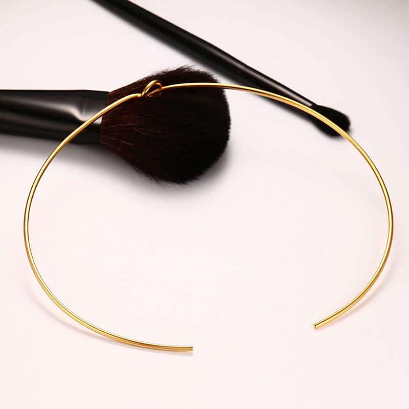 Open Round Knot Collar Necklaces for Women Choker Necklace Stainless Steel Bohemia Female Jewelry