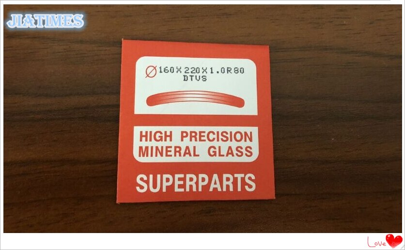 30 pièces blanc minéral verre montre cristaux incurvé rectangulaire 1.0mm épaisseur pour la coupe