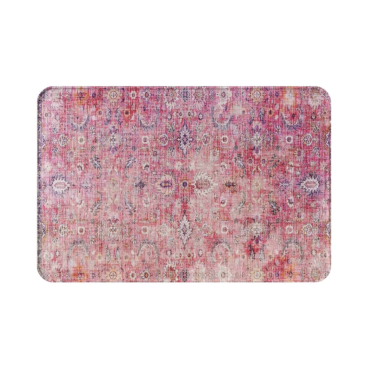 Antique Traditional Pink Moroccan Style Carpet Fla... – Vicedeal