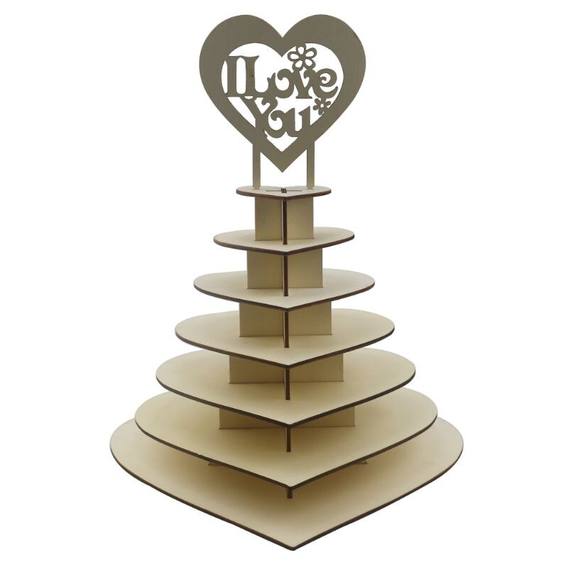 Rocher jeg elsker dig hjerte pyramide bryllup chokolade dessert displaystand