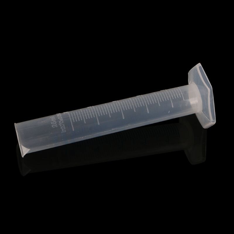 25mL Measuring Cylinder Laboratory Test Graduated Liquid Trial Tube Jar Tool
