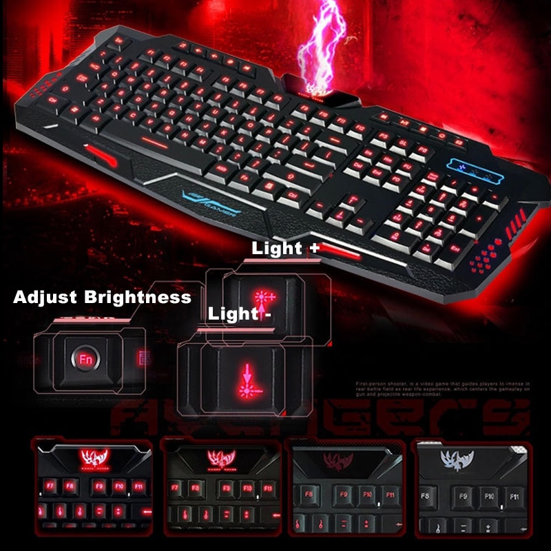 Pc Gaming Toetsenbord Mechanische Computer Crack Gaming Toetsenbord Gamer Backlight Usb Bedraad Ademhaling Waterdichte Mechanische Keybord