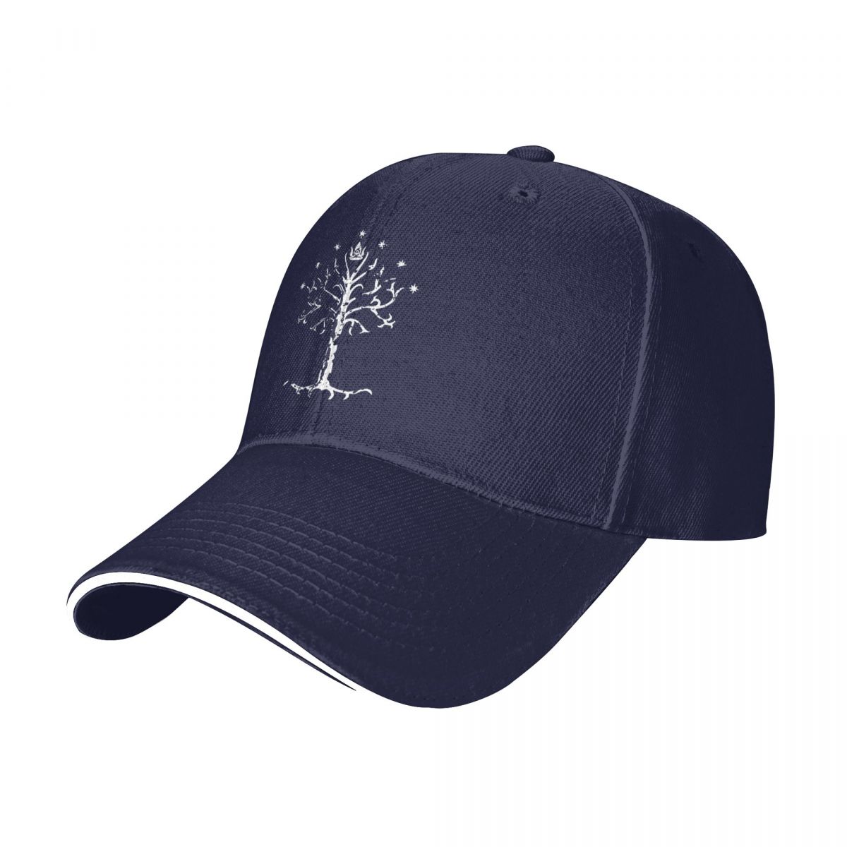 L'arbre blanc de Gondor Lord Ring inspiré 1 chapeau de camionneur casquettes pour hommes casquette de Baseball casquette de Baseball pour hommes: Marine Bleu