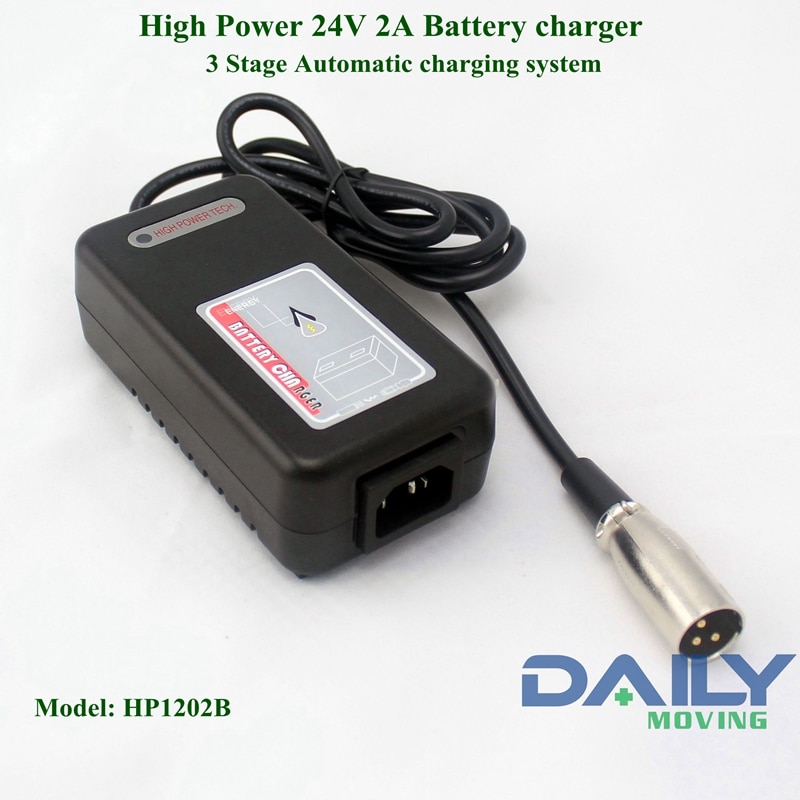 UL CE TUV HighPower 24V 2A lead acid battery Charger for Mobility scooter battery charger power wheelcharir charger HP1202B