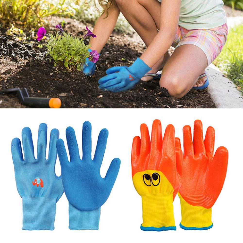 Guantes de protección para niños, Protector antimordeduras para jardín, recoger conchas marinas