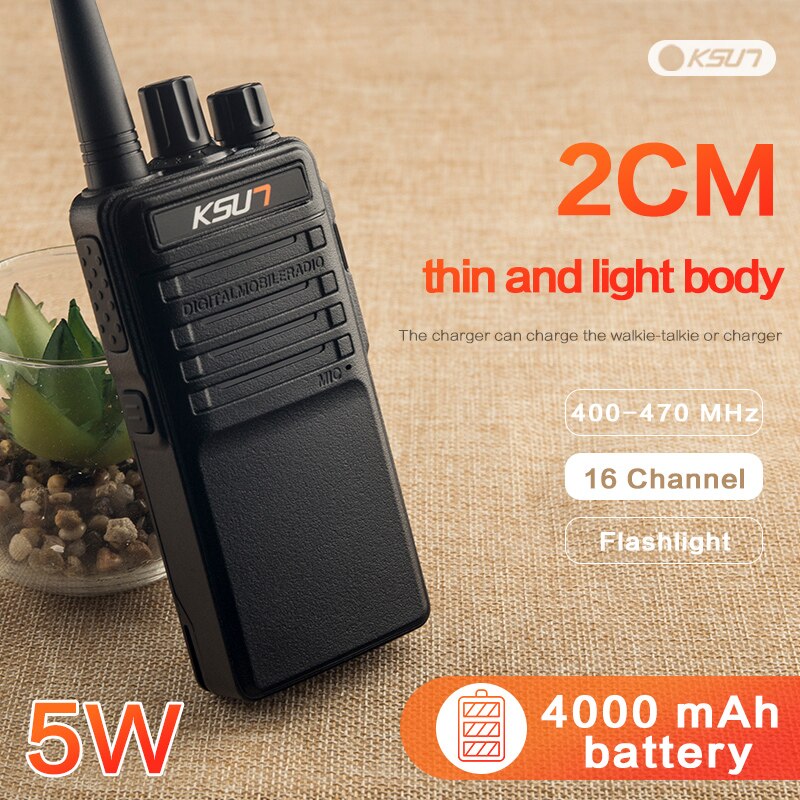 Ksun X-30PLUS Draagbare Radio Walkie Talkie 5W 16CH Uhf Twee Manier Radio Interphone Transceiver Mobile