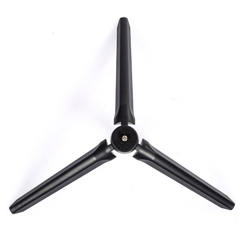 Tornillo estándar de cámara de 1/4 pulgadas ABS + Metal negro portátil, Mini empuñaduras de trípode, estabilizador para cámaras, teléfono y proyector