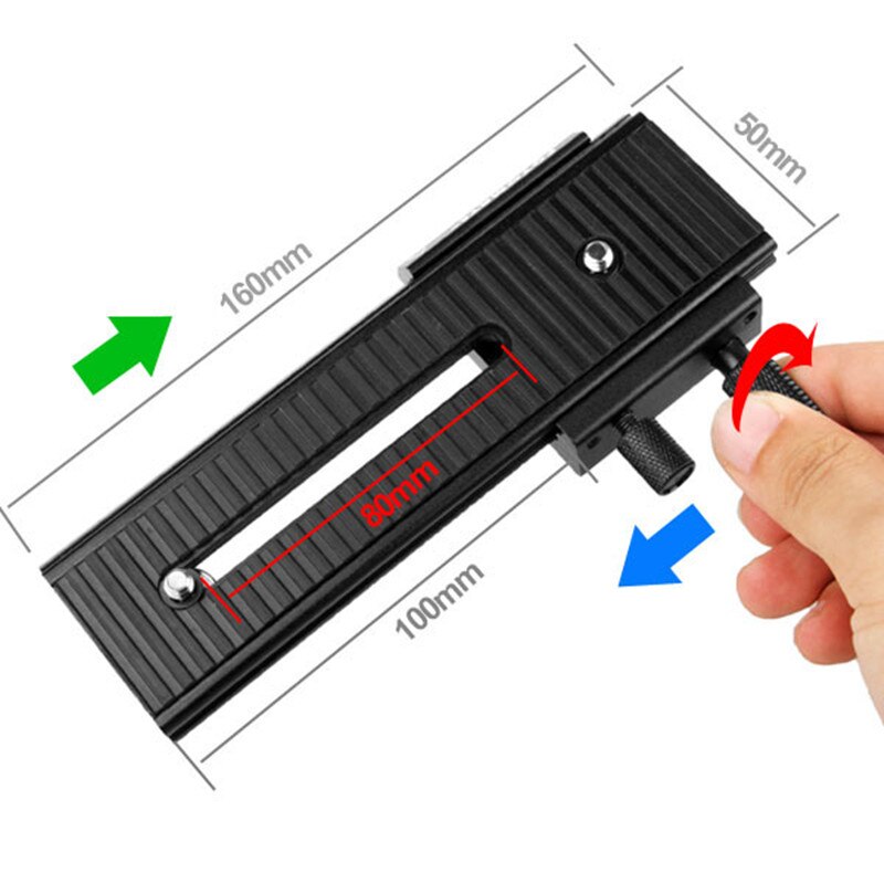 2 Weg FOTOMATE LP-01 Macro Focusing Rail Slider Voor Can & n Nik & n S & ny Pentax DSLR 1/4 "Schroef Scherpstellen Movable