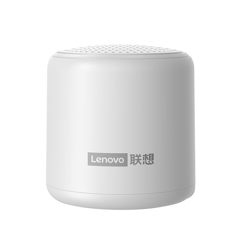 Altoparlante Wireless portatile Lenovo L01 TWS altoparlante compatibile Bluetooth Mini colonna Stereo Surround Bass Box Mic Music Sound: white 1pc