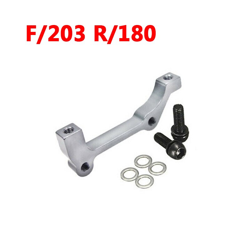 Support de freins à disque de vélo vtt, 180/203mm IS-PM, levier, Rotor avant montage pour siège arrière en aluminium, 160, 180, 203mm: Titanium F203-R180mm