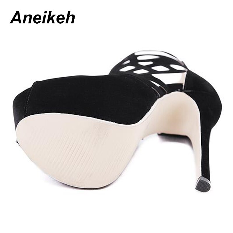 Aneikeh Women Summer Sandals Women Party Shoes Platform Wedding Pumps Stiletto Heels Open Toe High Heels Dress Shoes 116-20#