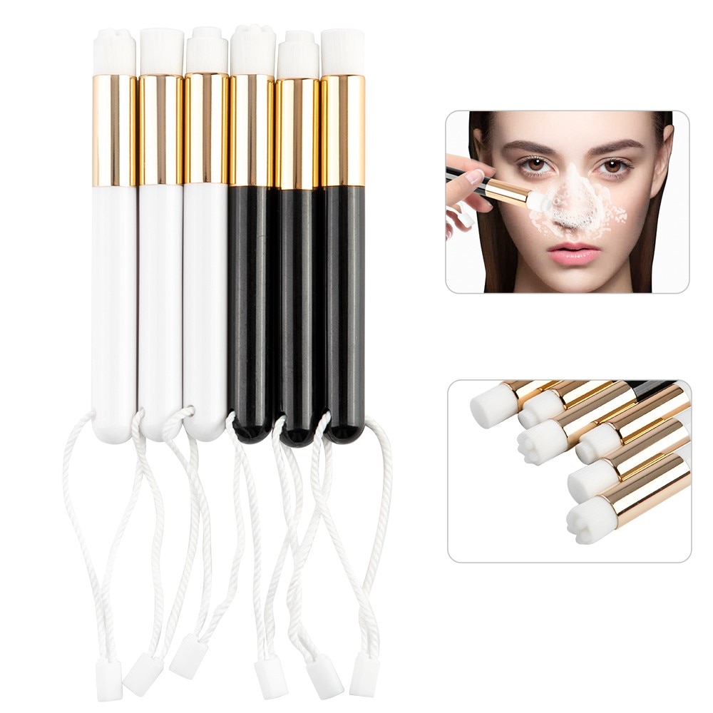 Cepillo de limpieza de pestañas, cepillo limpiador de extensiones de pestañas, brocha para la nariz, limpiador de champú, cepillos de maquillaje cosméticos, 3/10 Uds