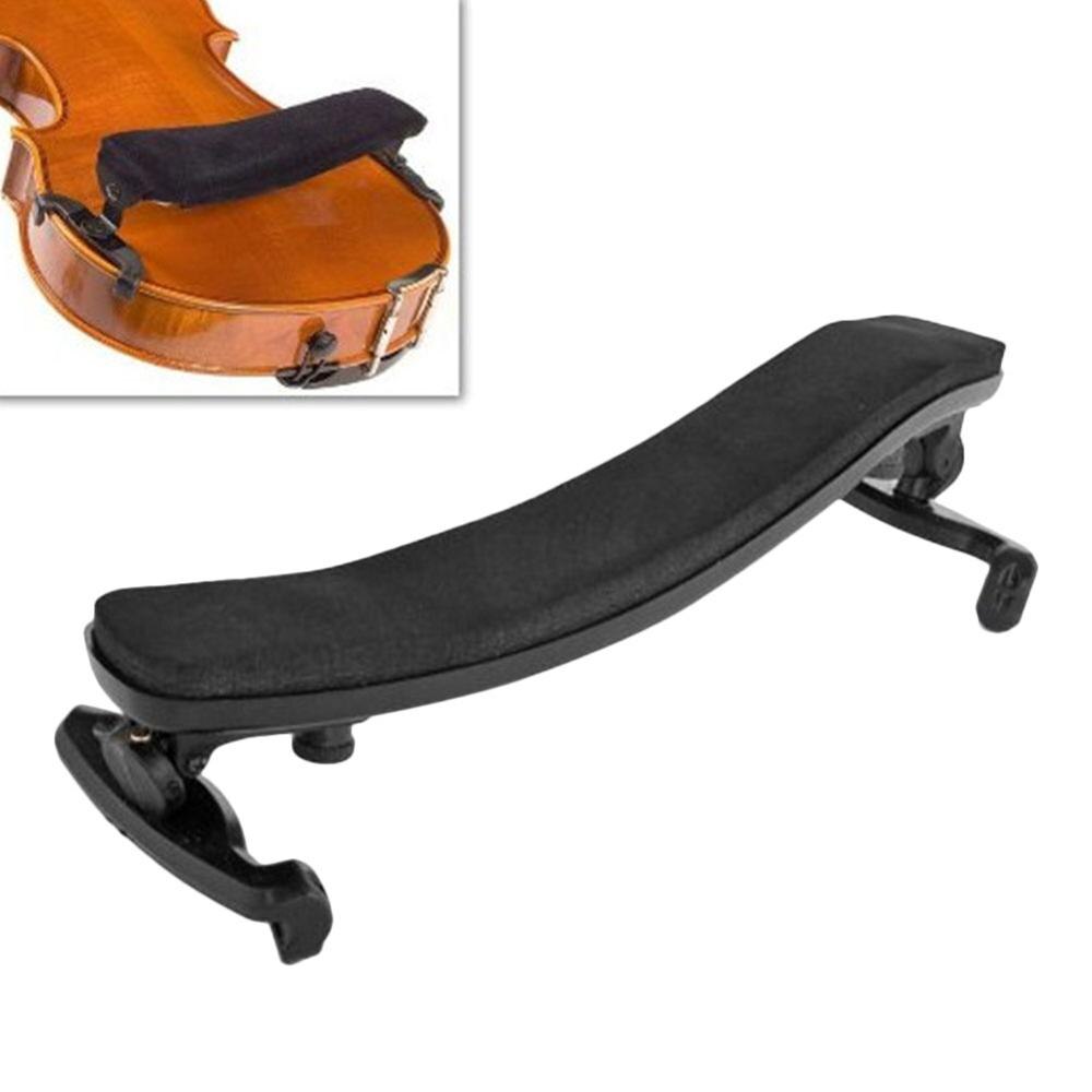 1 Pcs Verstelbare Universele Type Viool Schoudersteun Plastic Black Padded Voor 1/2- 4/4 Fiddle Akoestische Viool Accessoire