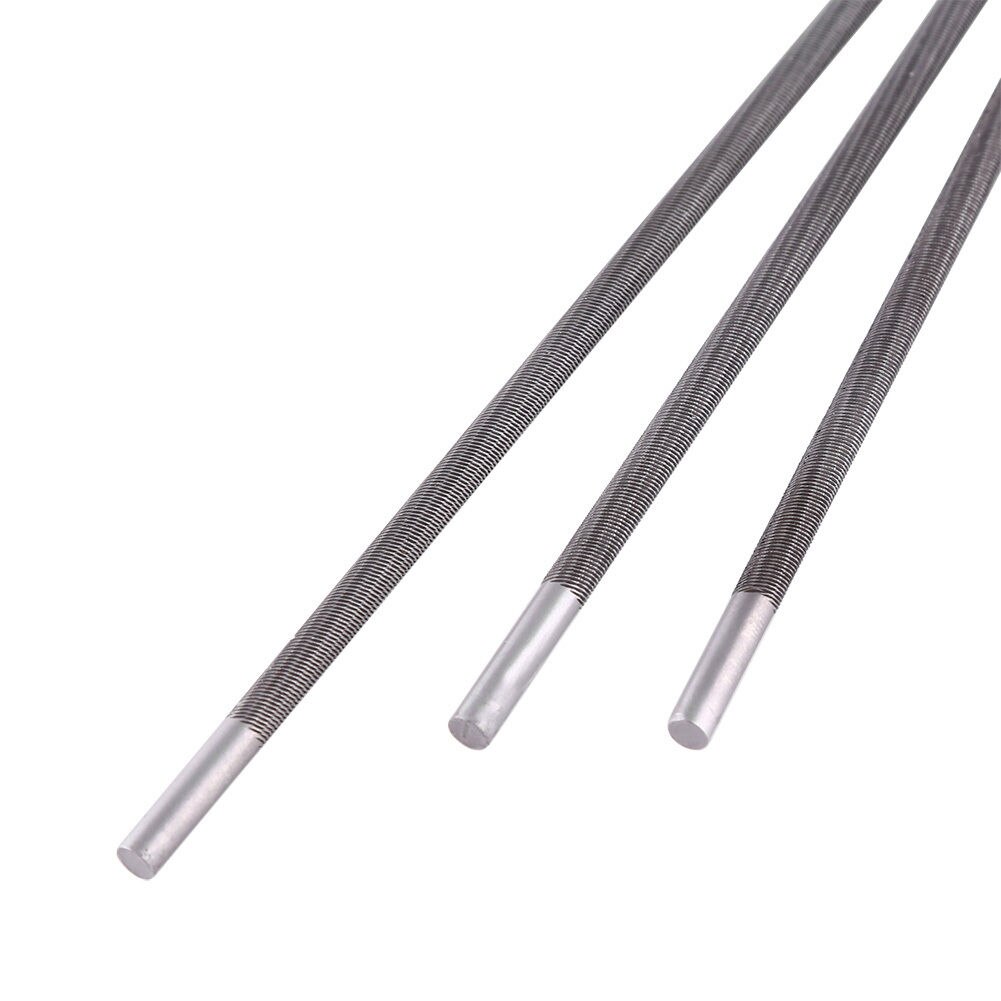 universell 3 stk 4mm rund sliping motorsag kjedefiler sliper til treverk lav støy 200mm/7.9 "lengde