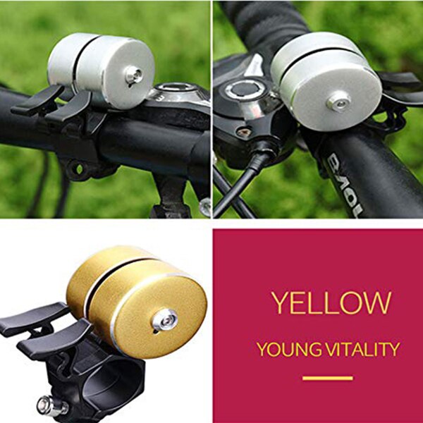 Bicycle Bell, Super Loud Mountain Bike Double Bell Bicycle Accessories (Suitable for Diameter 22mm-24mm) black