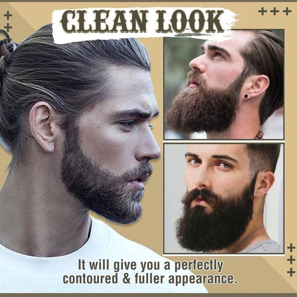Baard Vullen Pen Kit Mannen Baard Potlood Filler Vormgeven Grooming Set Snor Micro Vork Tip Voor Naadloze Toepassing