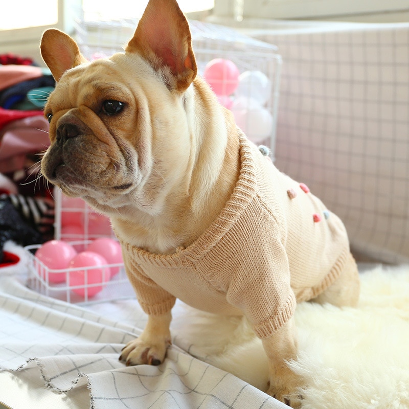 Hond Kleren Leuke Trui Voor Franse Bulldog Corgi Pug Hond Voor Kleine Middelgrote Hond Herfst Winter Hond Kostuum Gebreide hoodies