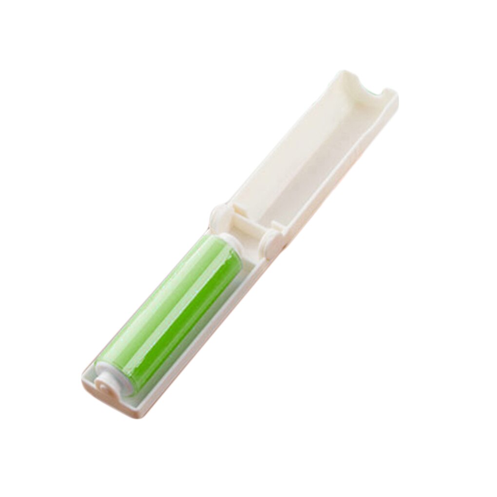 Dust Collector Clothes Fluff Dust Collector Dust Drum Lint Roller Folding Drum Brush Hair Sticky Washable Portable: green