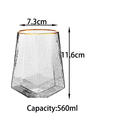 glass vinglass hjemme hamret beger rødvinsglass diamant champagne glass vinglass: måke 560ml