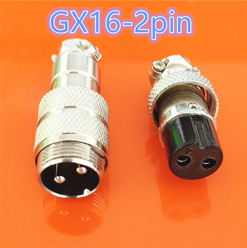 1set GX16 Butting Docking Male & Female 16mm Circular Aviation Socket Plug 2/3/4/5/6/7/8/9/10 Pin Wire Panel Connectors: GX16 2pin