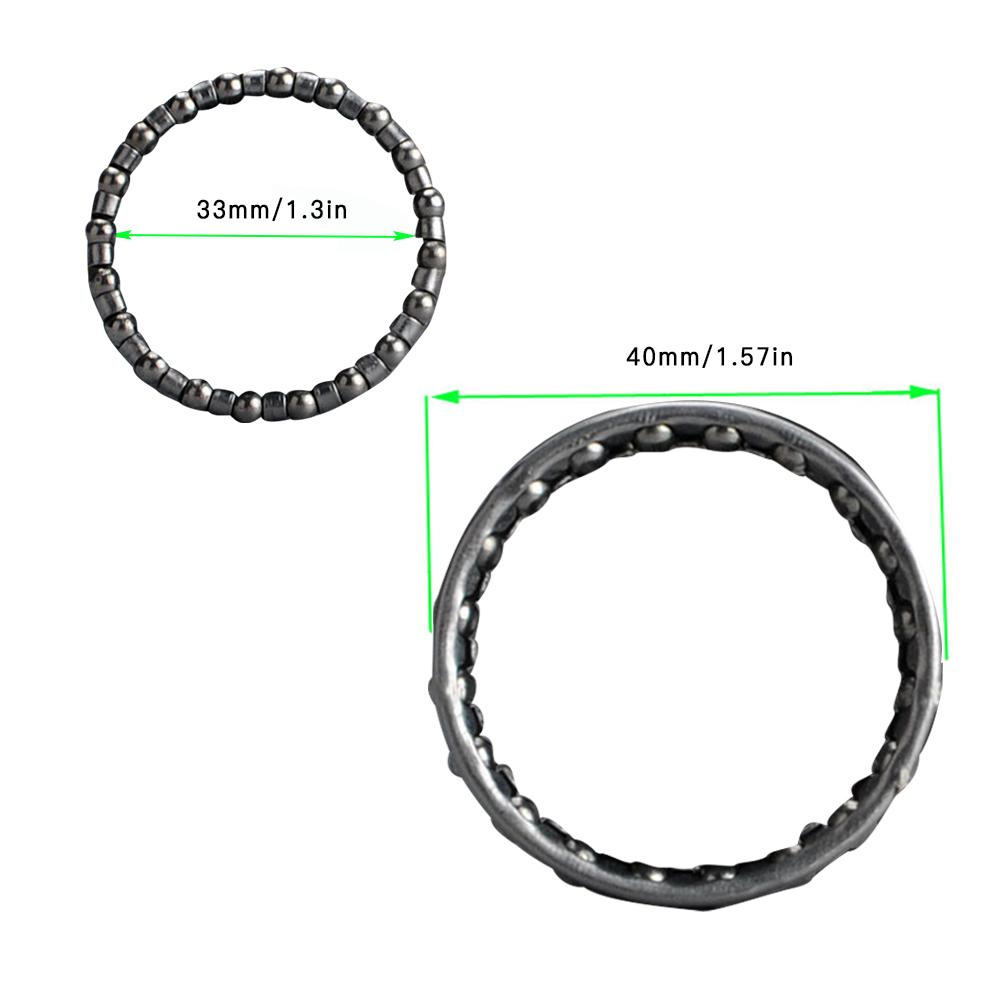 7 9 kugeln Fahrrad Fahrrad Achse Headset eingesperrt Kugellager Fahrrad Radfahren Gabel Schüssel Kugeln Stahl Korn Rahmen Lagerbier Headset KäFeige: 40mm Headset rack