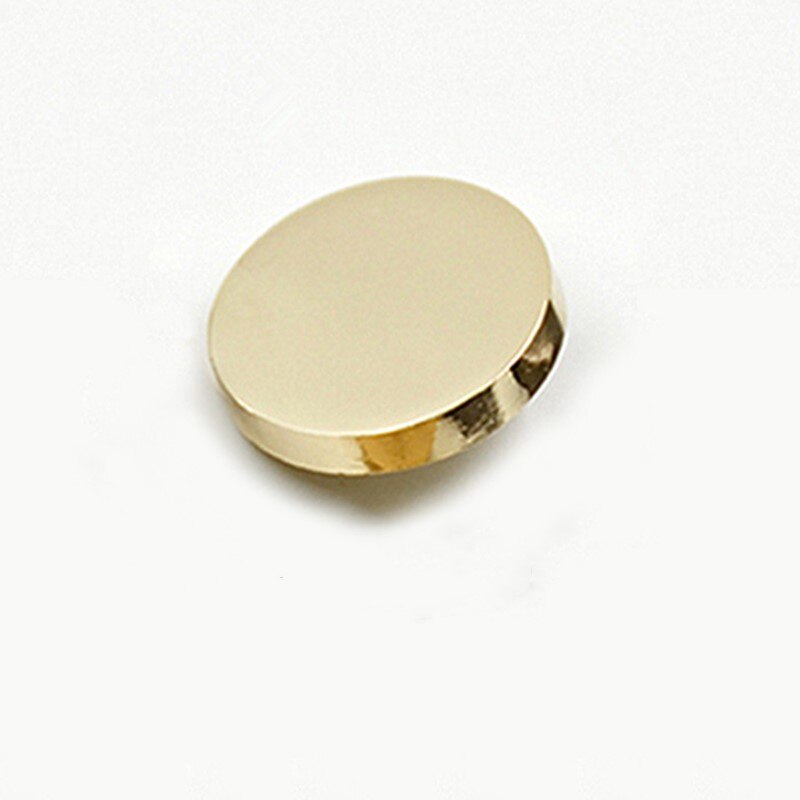 10pcs Gold Silver Color Round Buttons Alloy Shank Button For Jacket Windbreaker Button Fastener Plating Metal Snap Sewing Supply: Gold / 15mm