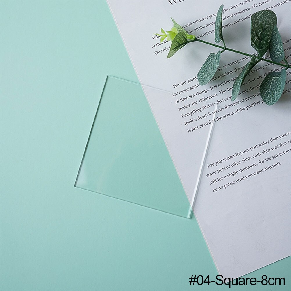 Thickness 3mm Transparent Acrylic Plate INS Style Photography Props Life Photo Fotografia Props for Jewelry Cosmetics Lipsticks: 04