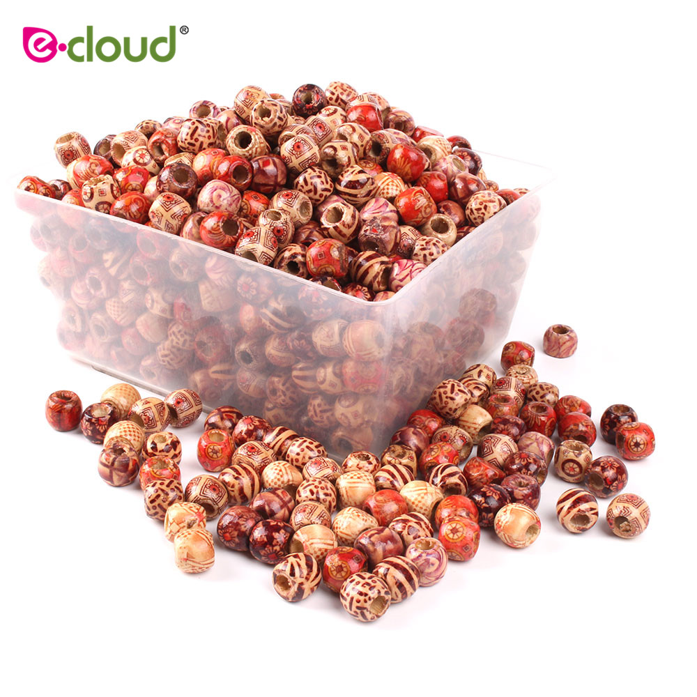 100Pcs 12-17Mm Dreadlock Kraal Houten Haar Kralen Voor Vlechten Haar Grote Gat Dreadlock Kraal/Ring voor Vlechten Haarverlenging