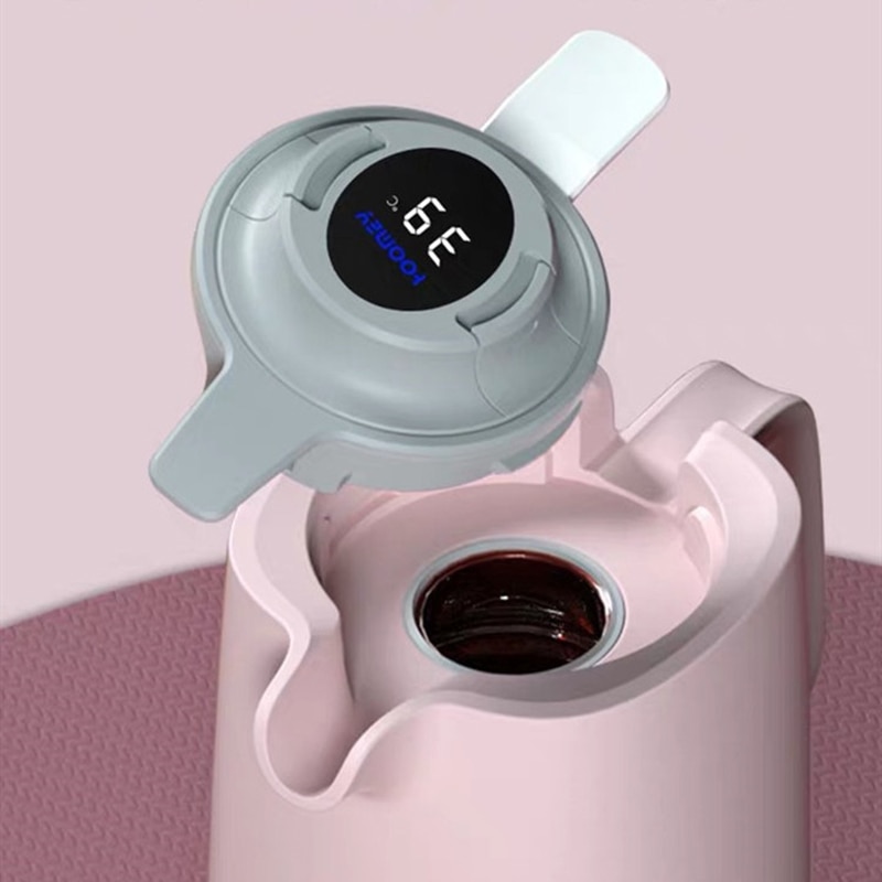 Intelligente Thermoskan Waterkoker Huishoudelijke Hotel Europese Koffie Pot Glas Liner Temperatuur Meting Display Waterkoker