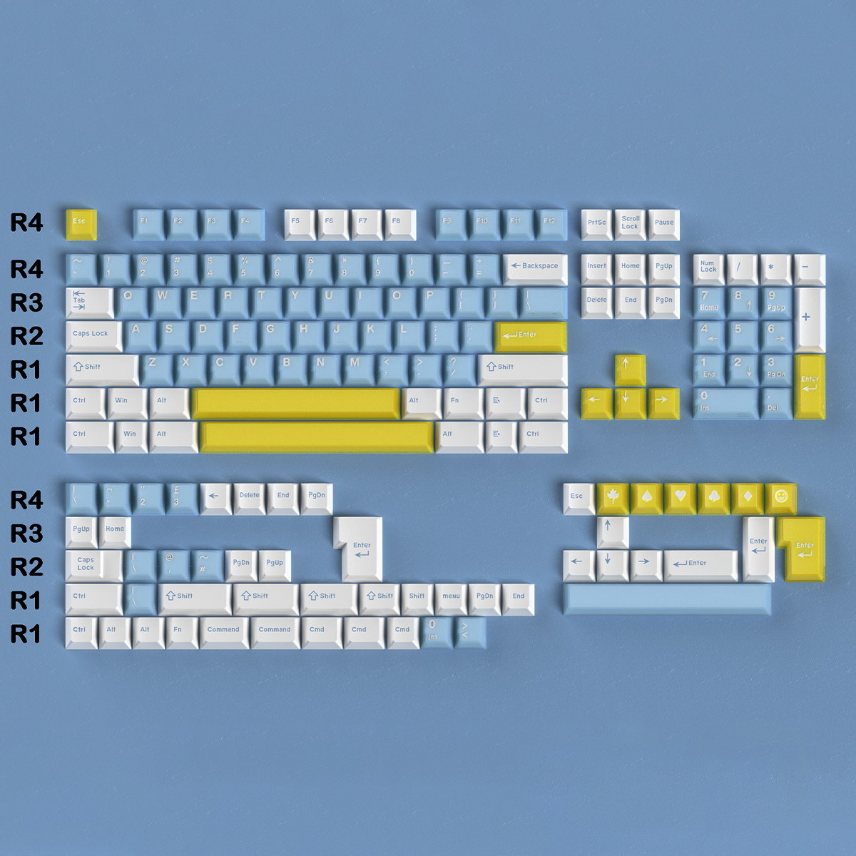 164 taster gennemsigtige taster pbt+pc dobbelt skudt taster cherry profil til cherry mx switche mekanisk tastatur 64/87/96: Brun