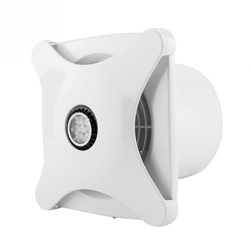 220v ventilator udstødningsventilator hjem udsugning ventilering med led lys montering på væg badeværelse udsugning de aire