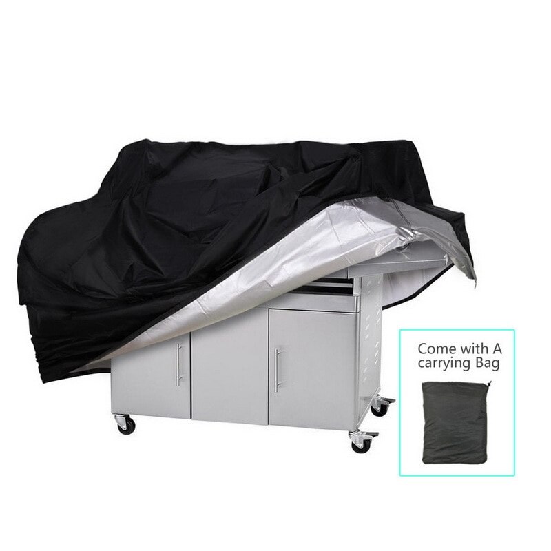 BBQ Cover Waterproof Outdoor Anti Dust Grill Cover Garden Yard Rain Protector For BBQ Accessories Black Barbecue Grill Cover